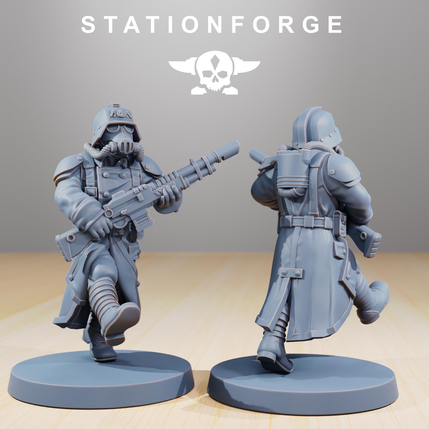 Station Forge Grimguard Marching Poses 3d printed proxie Wargames