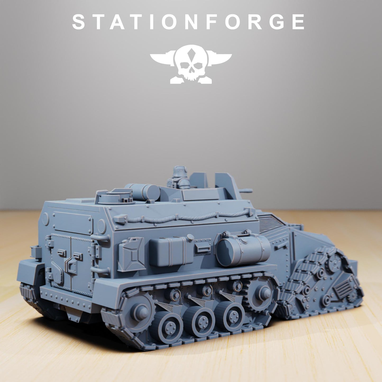 Station Forge GrimGuard Personnel Carrier  3d printed proxie Wargames