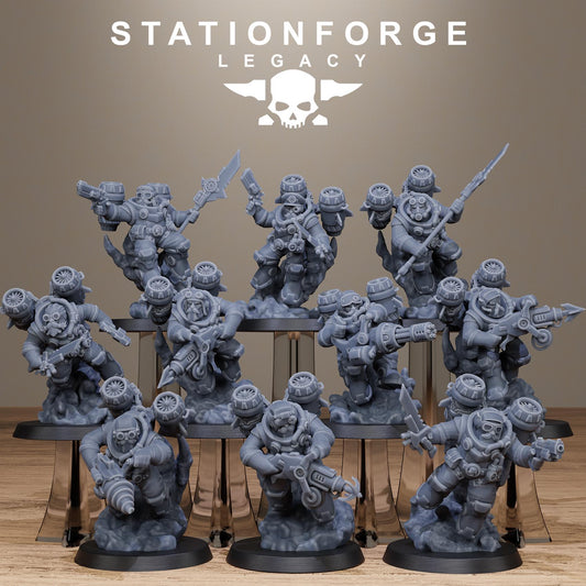 Station Forge Legacy  Ironvale Skyreapers 3d printed proxie Wargames New Faction