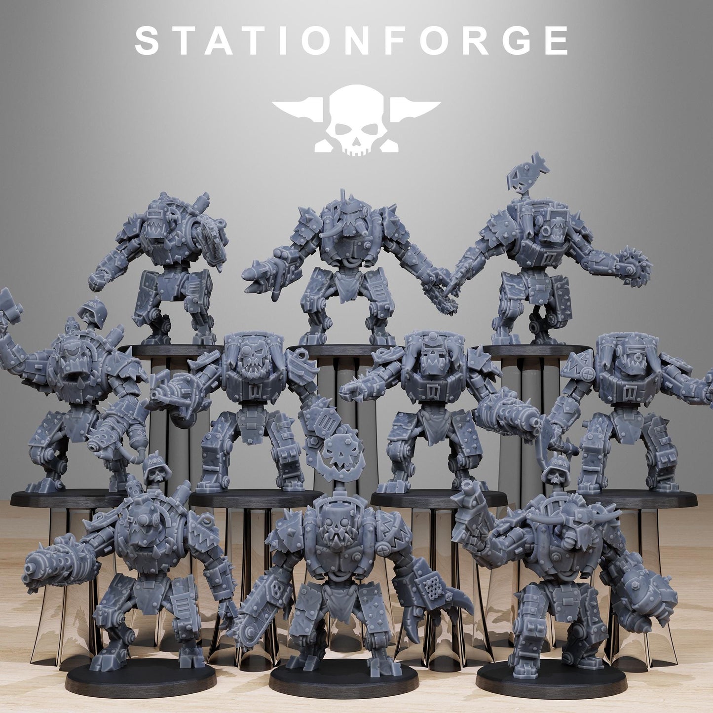 Station Forge Orkaz Bots Infantry 3d printed proxie Wargames