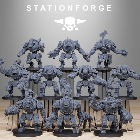 Station Forge Orkaz Bots Infantry 3d printed proxie Wargames