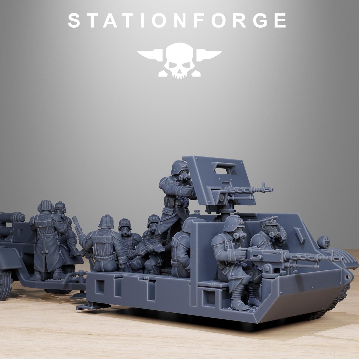 Station Forge GrimGuard Tankette 3d printed proxie Wargames