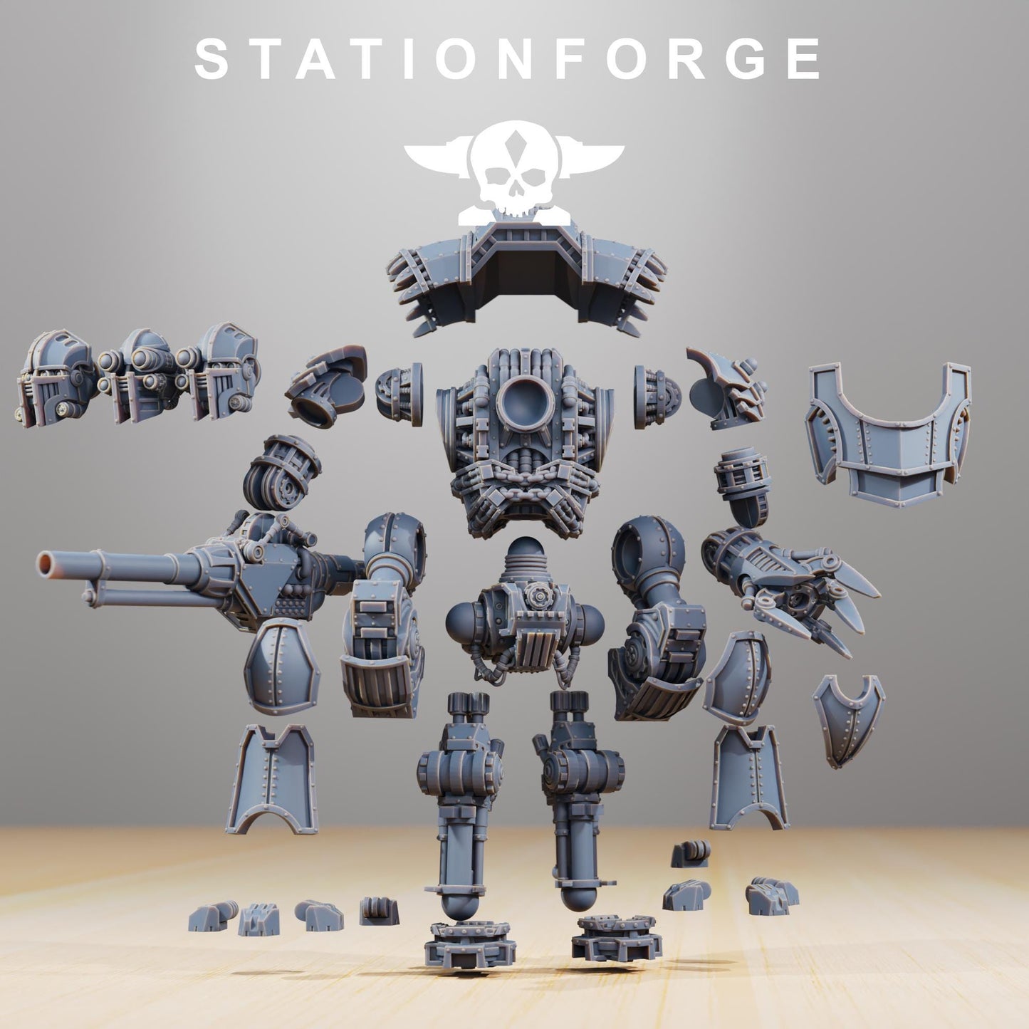 Station Forge  Scavenger Defender Mk1 big boy  printed in resin and sent in parts
