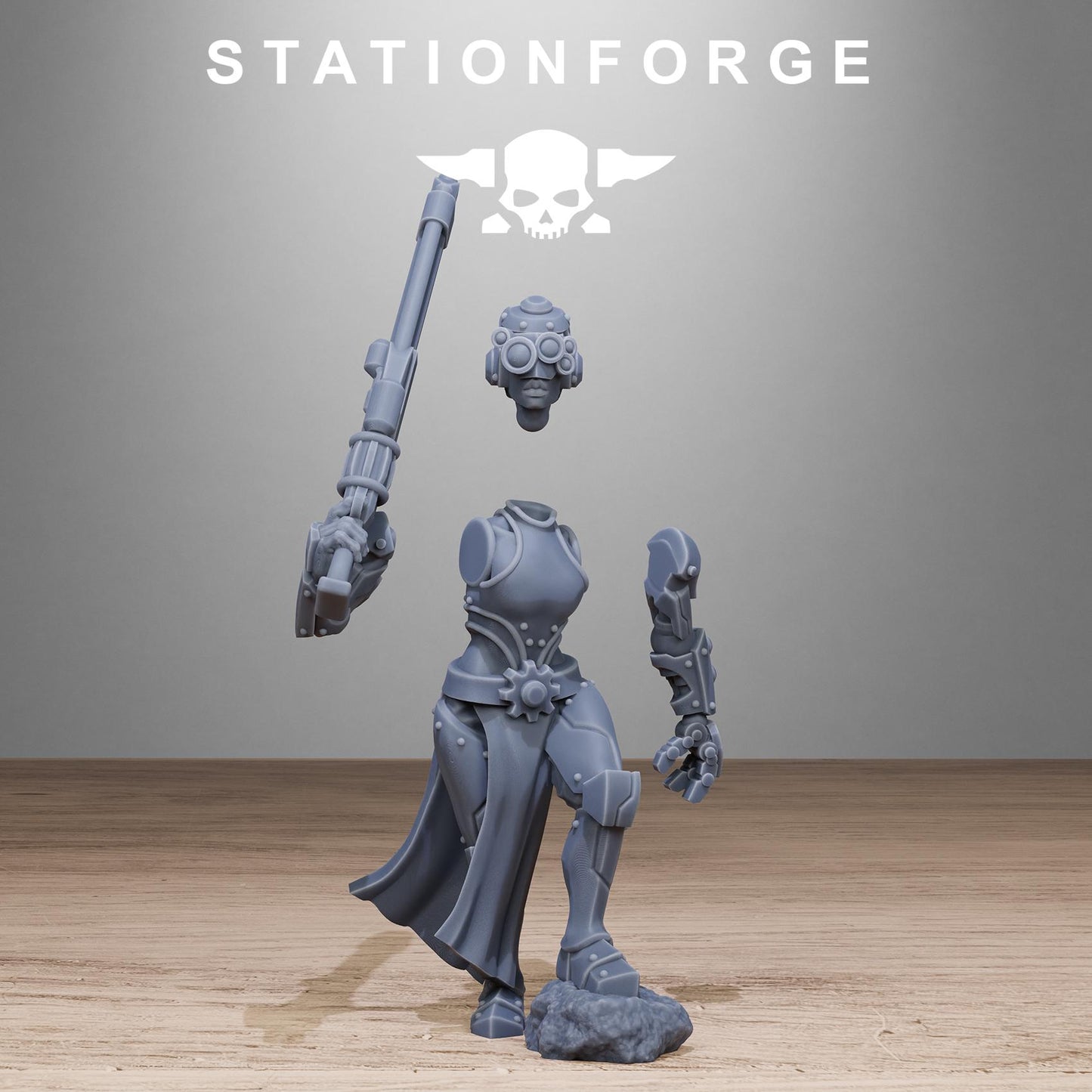 Station Forge Scavenger Sisters Infantry Proxy minitures Tabletop RPG Wargaming