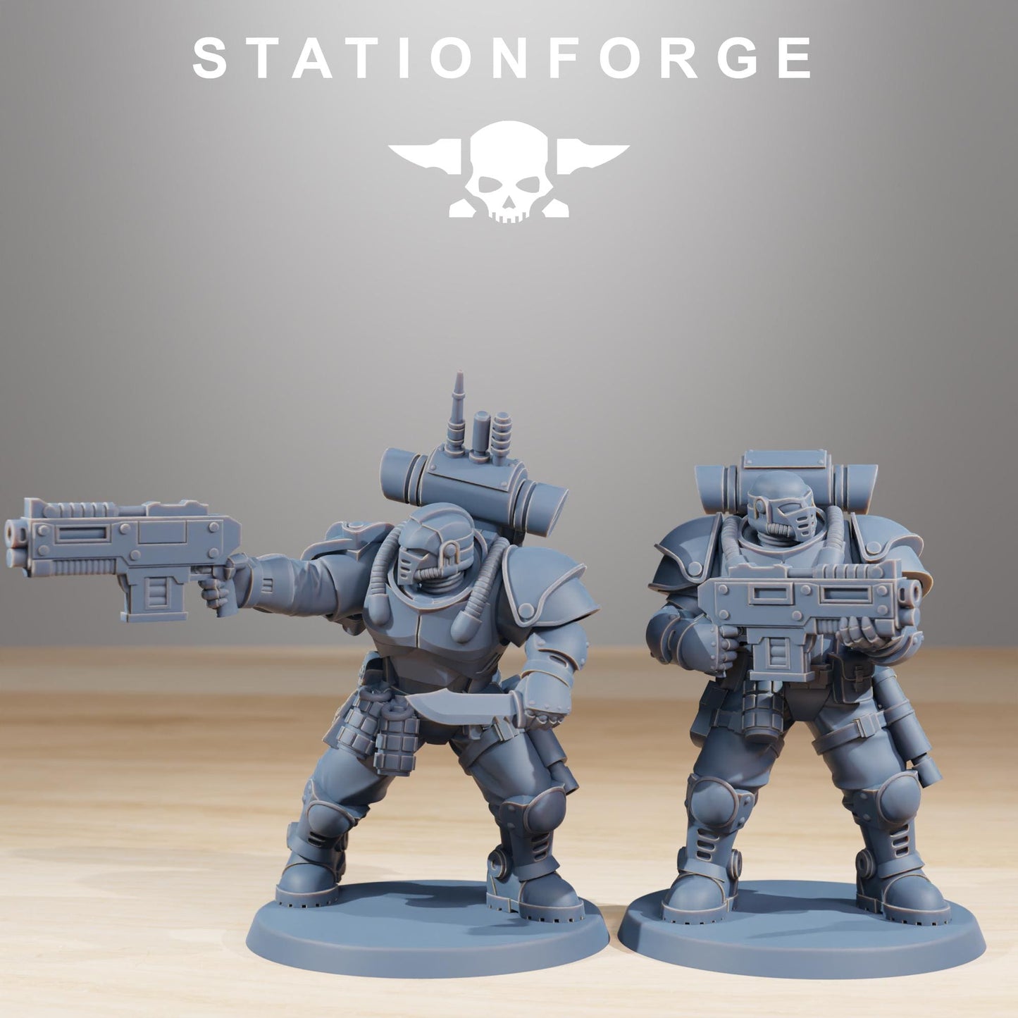 Station Forge Socratis Light Infantry unit 3d printed proxie Wargames / Marines