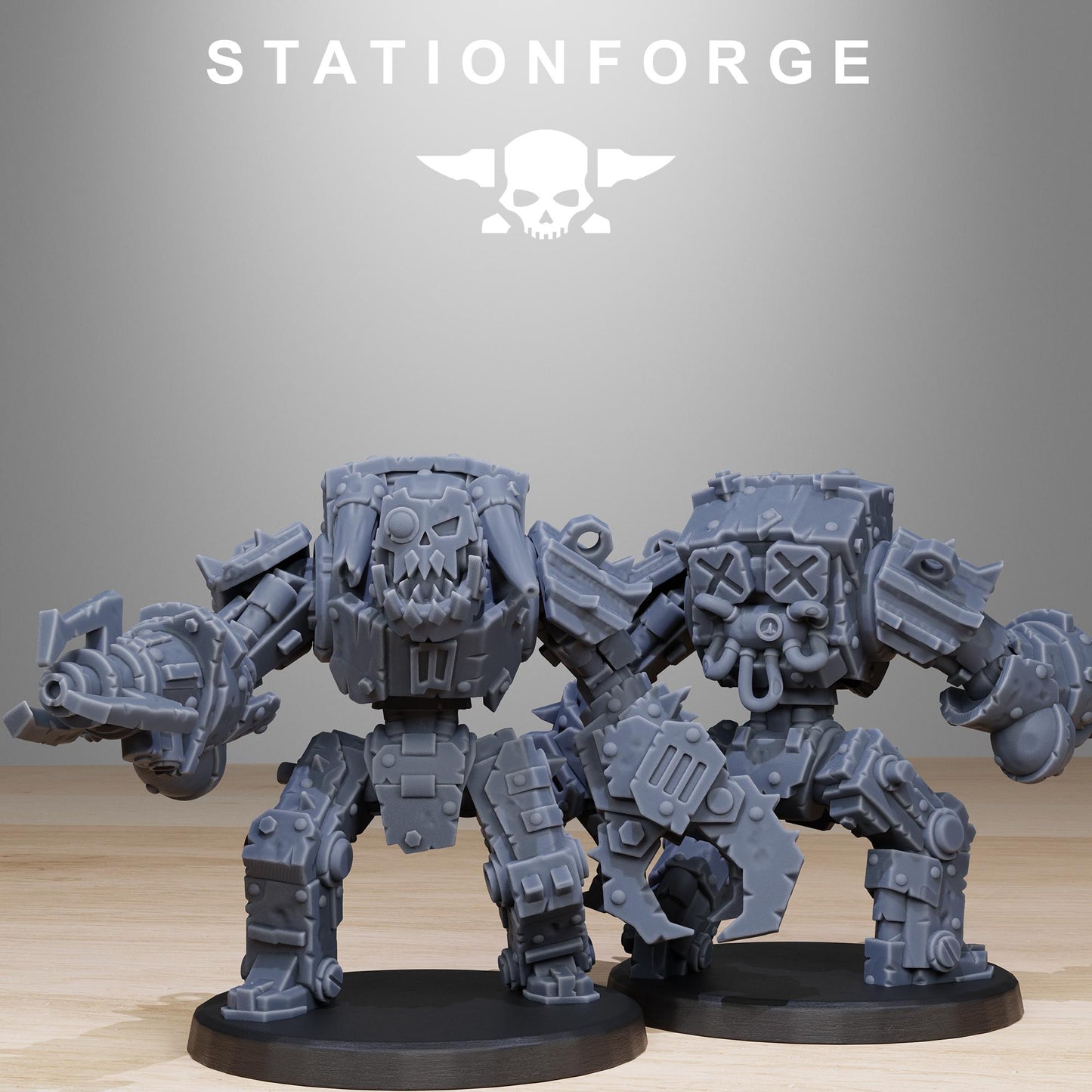 Station Forge Orkaz Bots Infantry 3d printed proxie Wargames