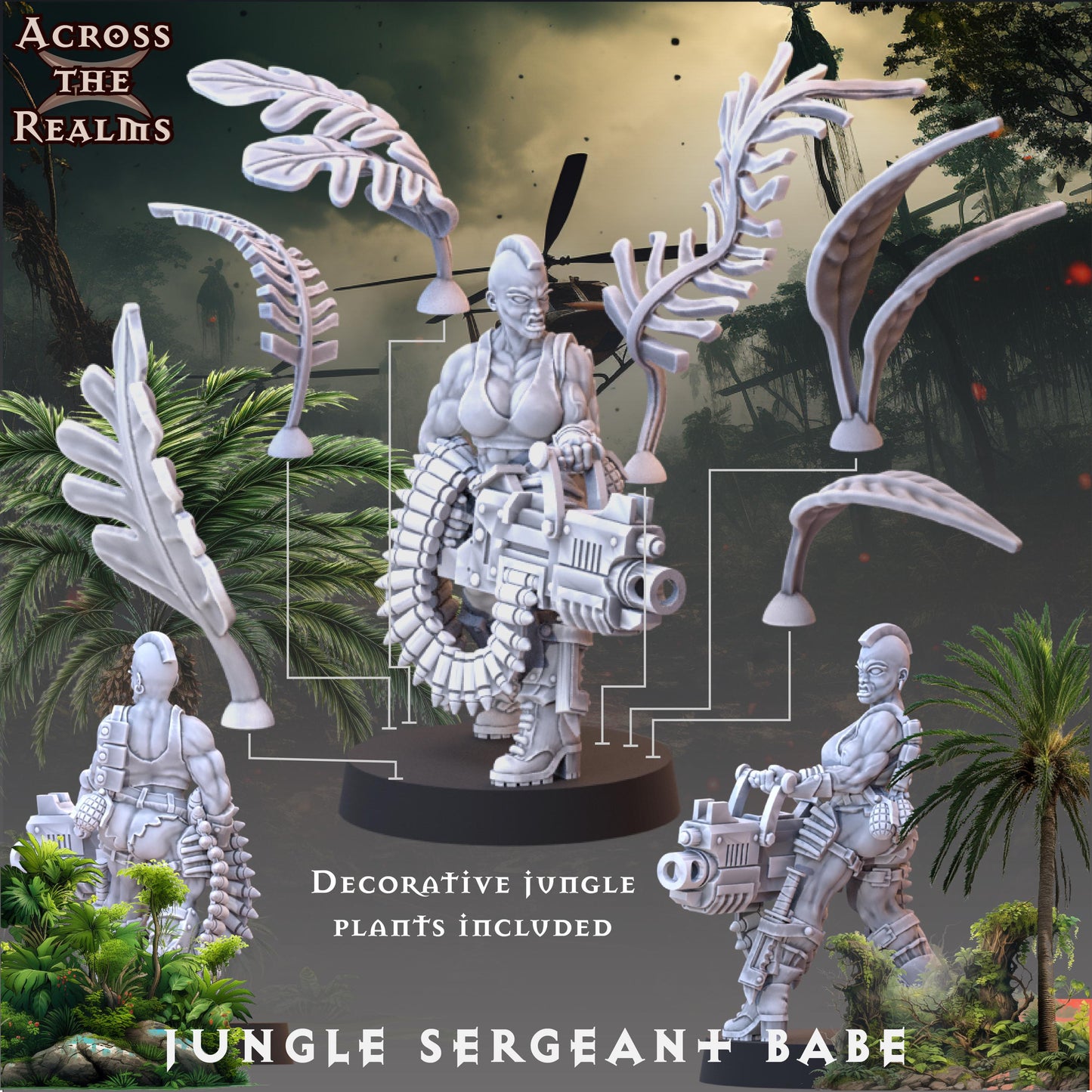 Across the realms  Jungle Fighters - Proxy minitures  Tabletop RPG Wargaming