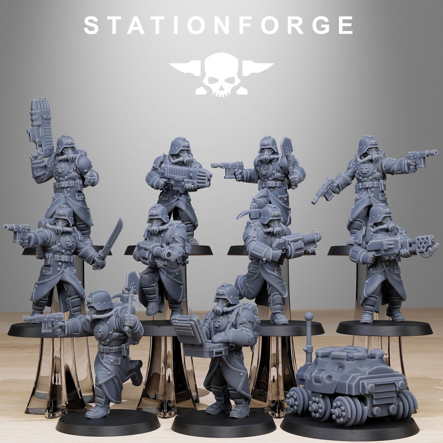 Station Forge Grimguard bombardiers 3d printed proxie Wargames