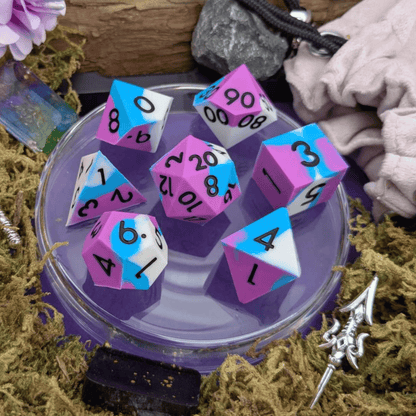 Magic Missile | Purple and Blue Silicone Dice Set