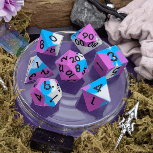 Magic Missile | Purple and Blue Silicone Dice Set