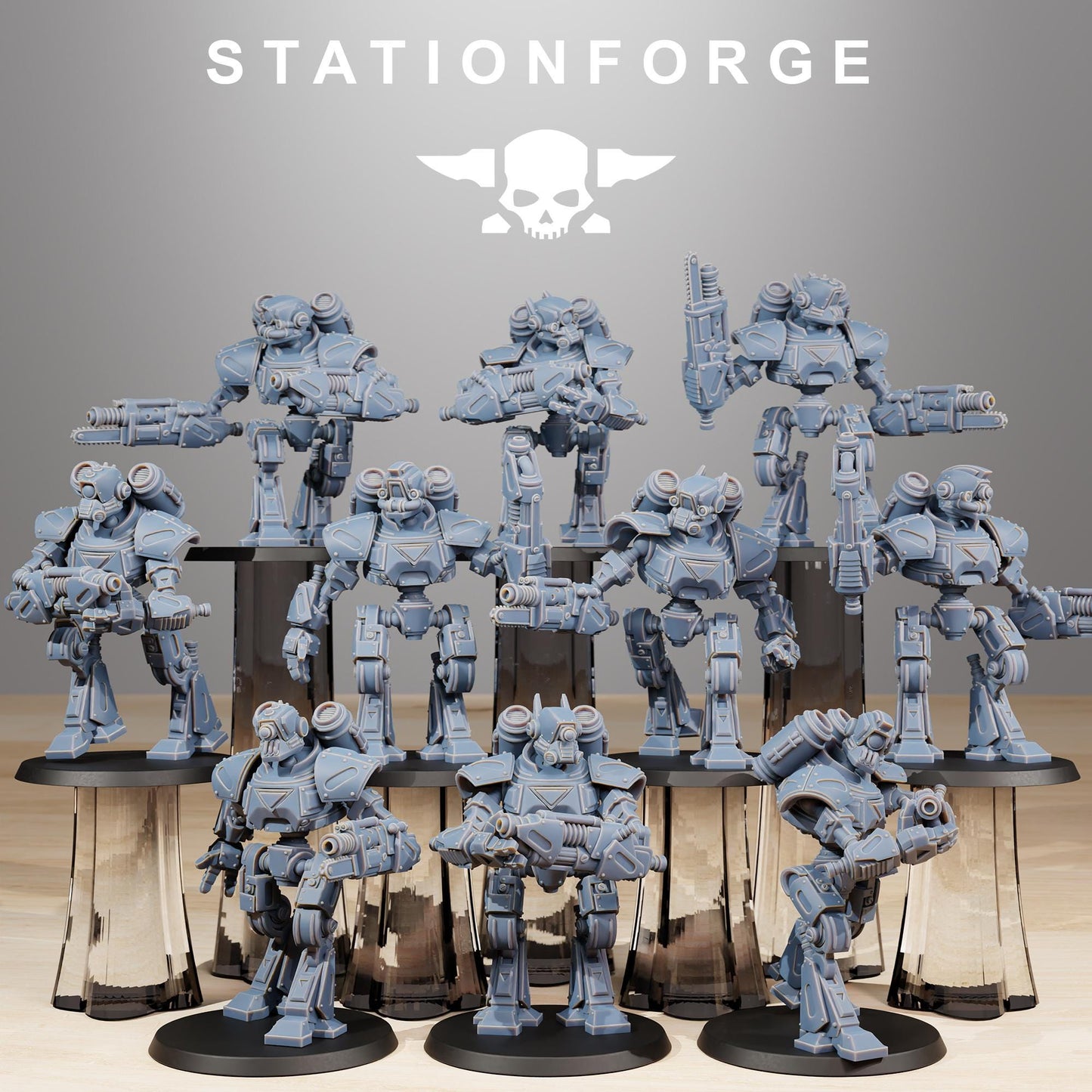 Station Forge Scavenger Mechanods Proxy minitures Tabletop RPG Wargaming