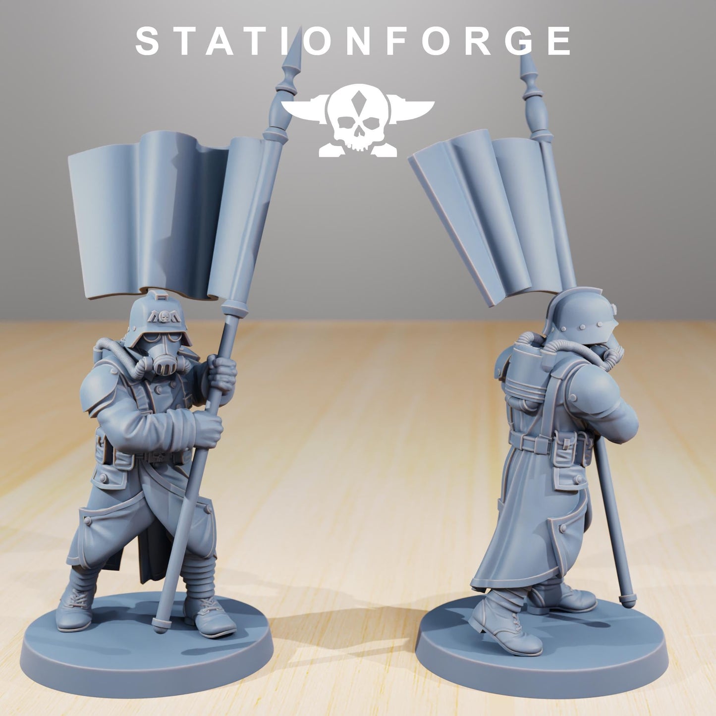 Station Forge GrimGuard Command Force Squad 3d printed proxie Wargames