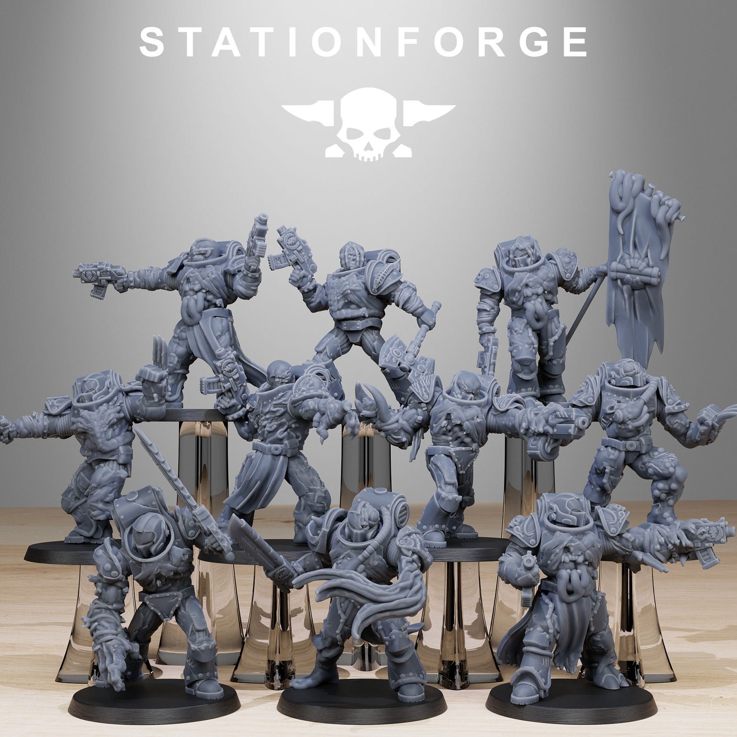 10 x Corrupted Socratis Infantry Designed by Station Forge