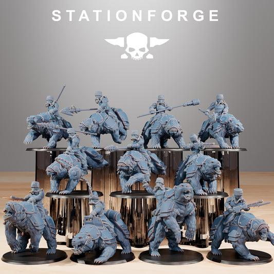 10 x GrimGuard Bear Riders Designed by Station Forge