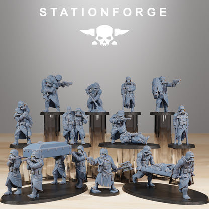 11 x GrimGuard Casualties Designed by Station Forge