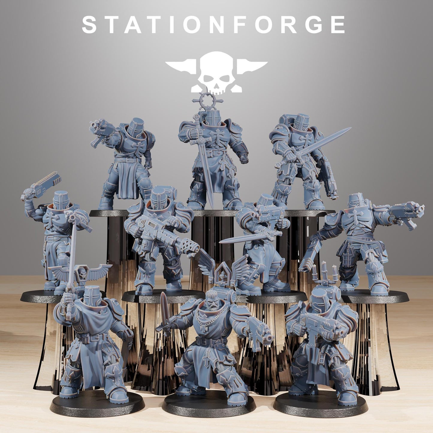 Station Forge Socratis Zealots unit 3d printed proxie Wargames / Marines