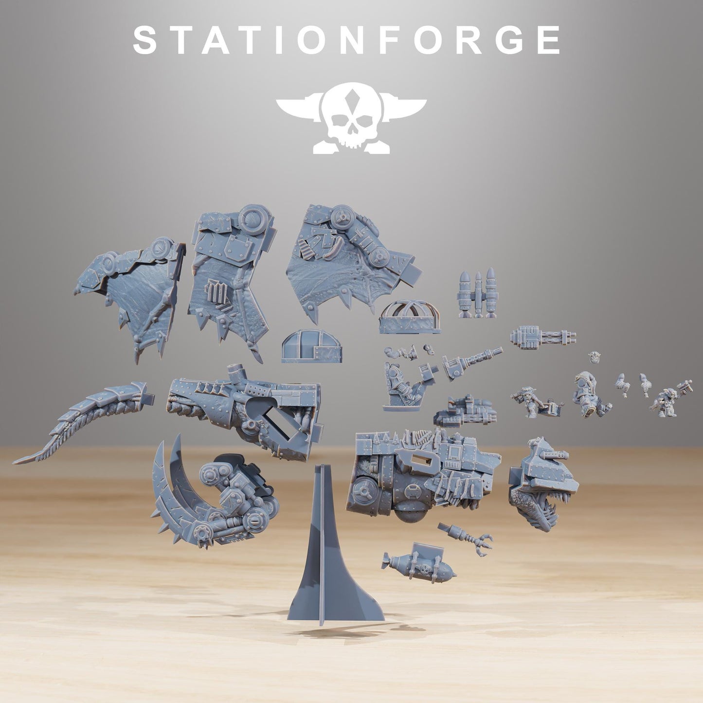 Station forge Orkaz Dragon Bomba (BIG BOY) Proxy minitures Tabletop RPG Wargaming 130mm base