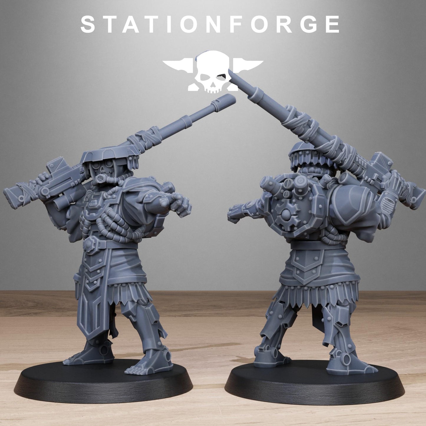 Station Forge Scavenger Snipers 3d printed proxie Wargames Minitures