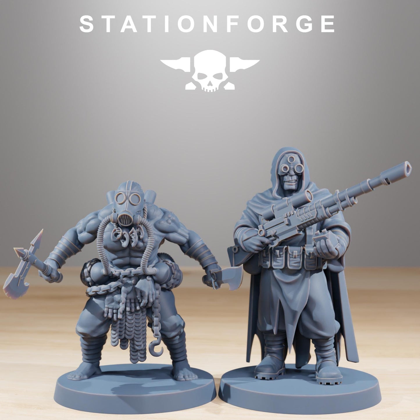 Station Forge Corrupted Guard Nomads Team Proxy 28mm minitures Tabletop RPG Wargaming
