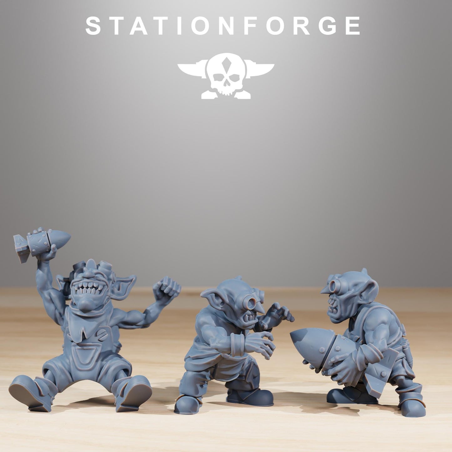Station forge Orkaz Run Rolla (BIG BOY) Proxy minitures Tabletop RPG Wargaming 130mm base