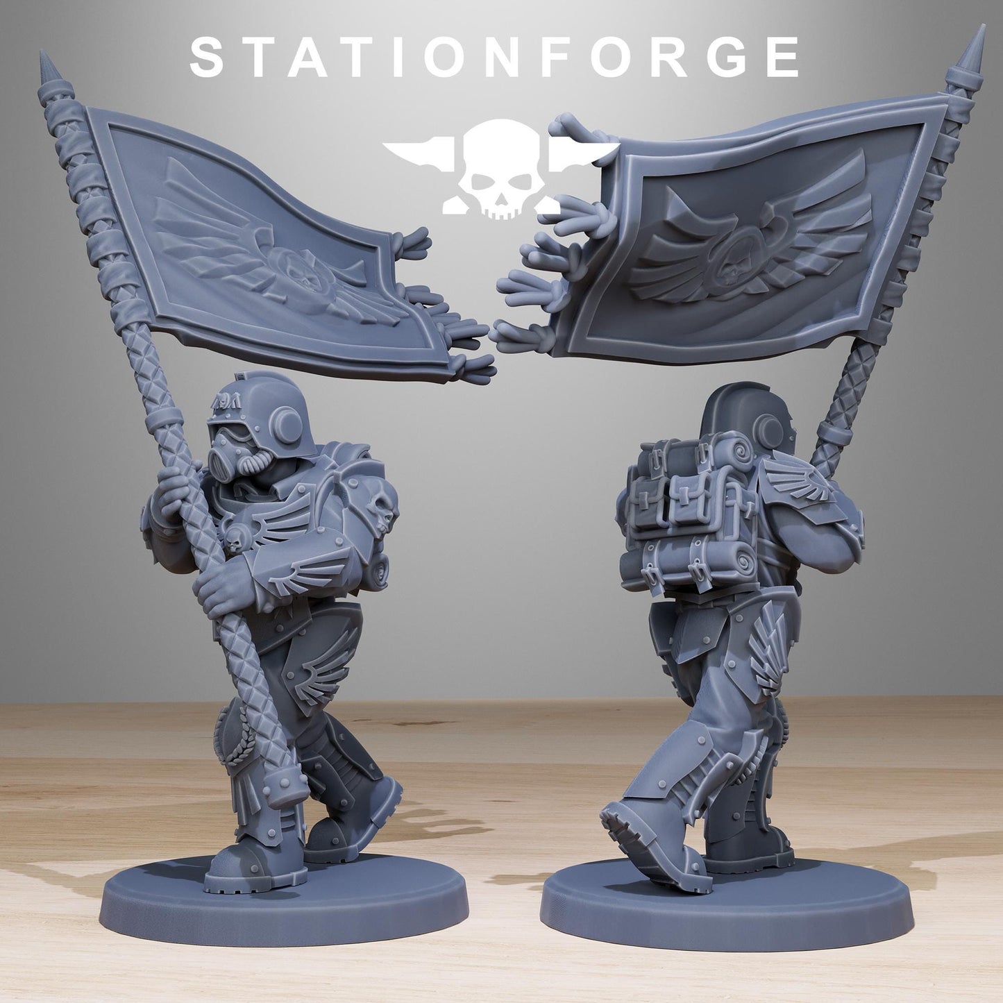 Station Forge GrimGuard_Elites 3d printed proxie Wargames