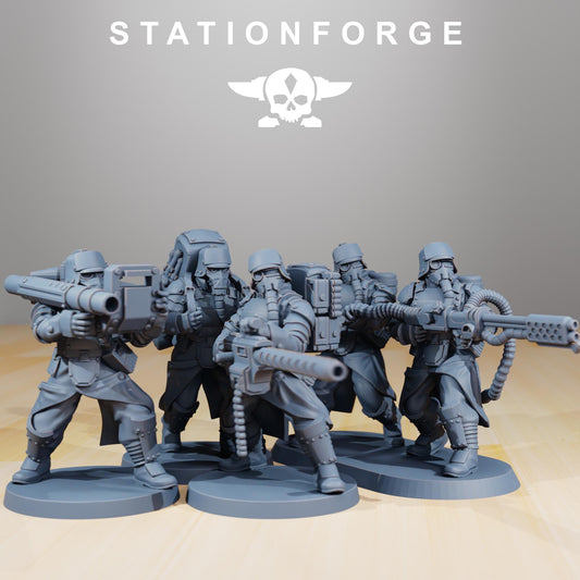 Station Forge GrimGuard Armored Squad 3d printed proxie Wargames