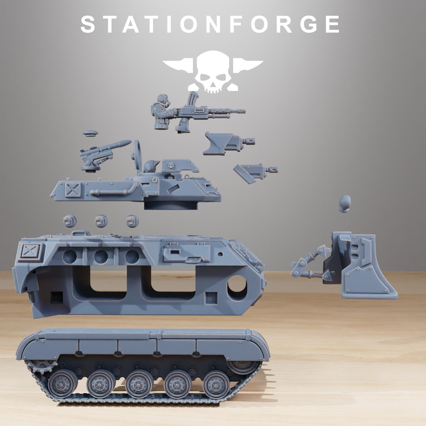 Station Forge GrimGuard Grimguard Support Tank  3d printed proxie Wargames