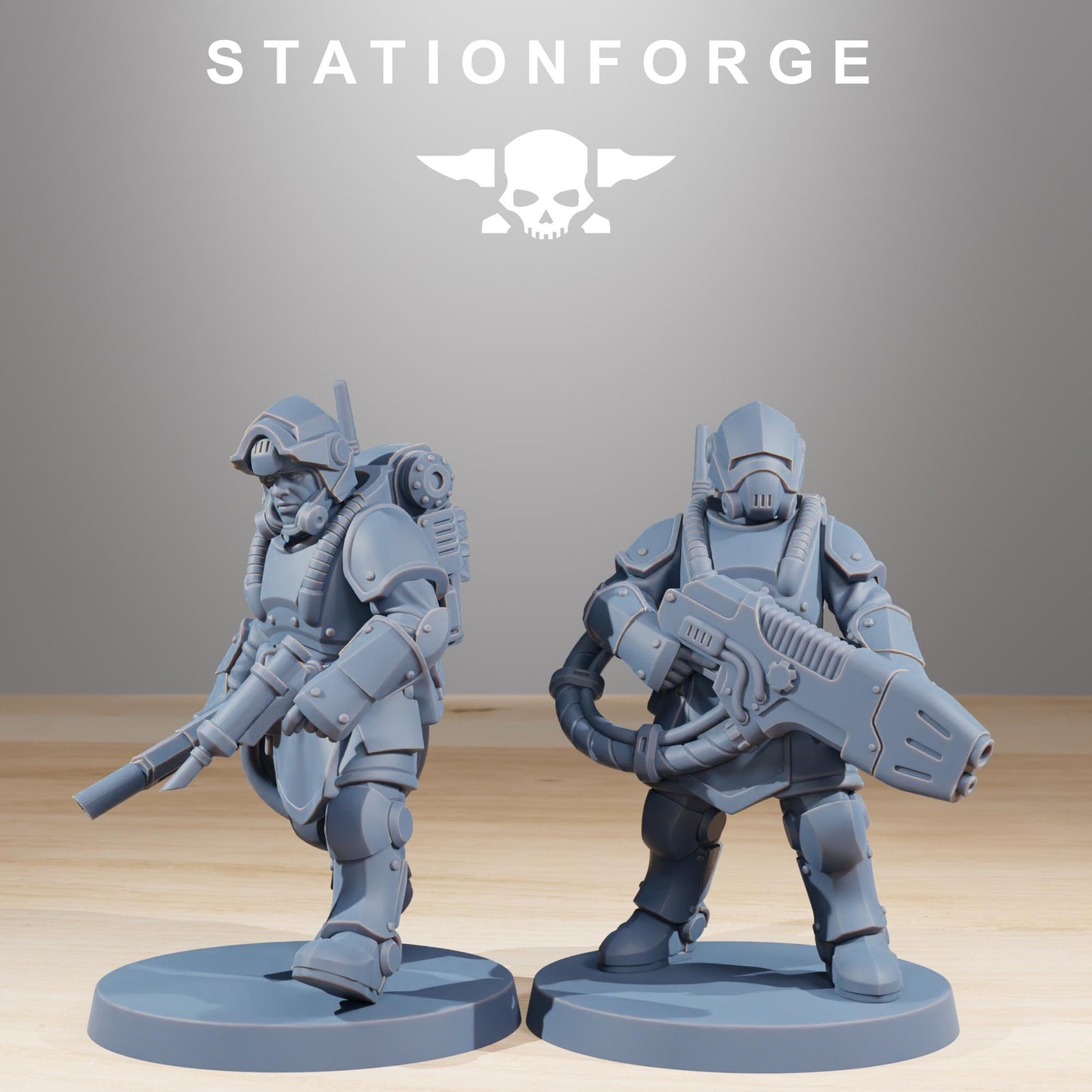 Station Forge RoyalGuard Commandos 3d printed proxie Wargames