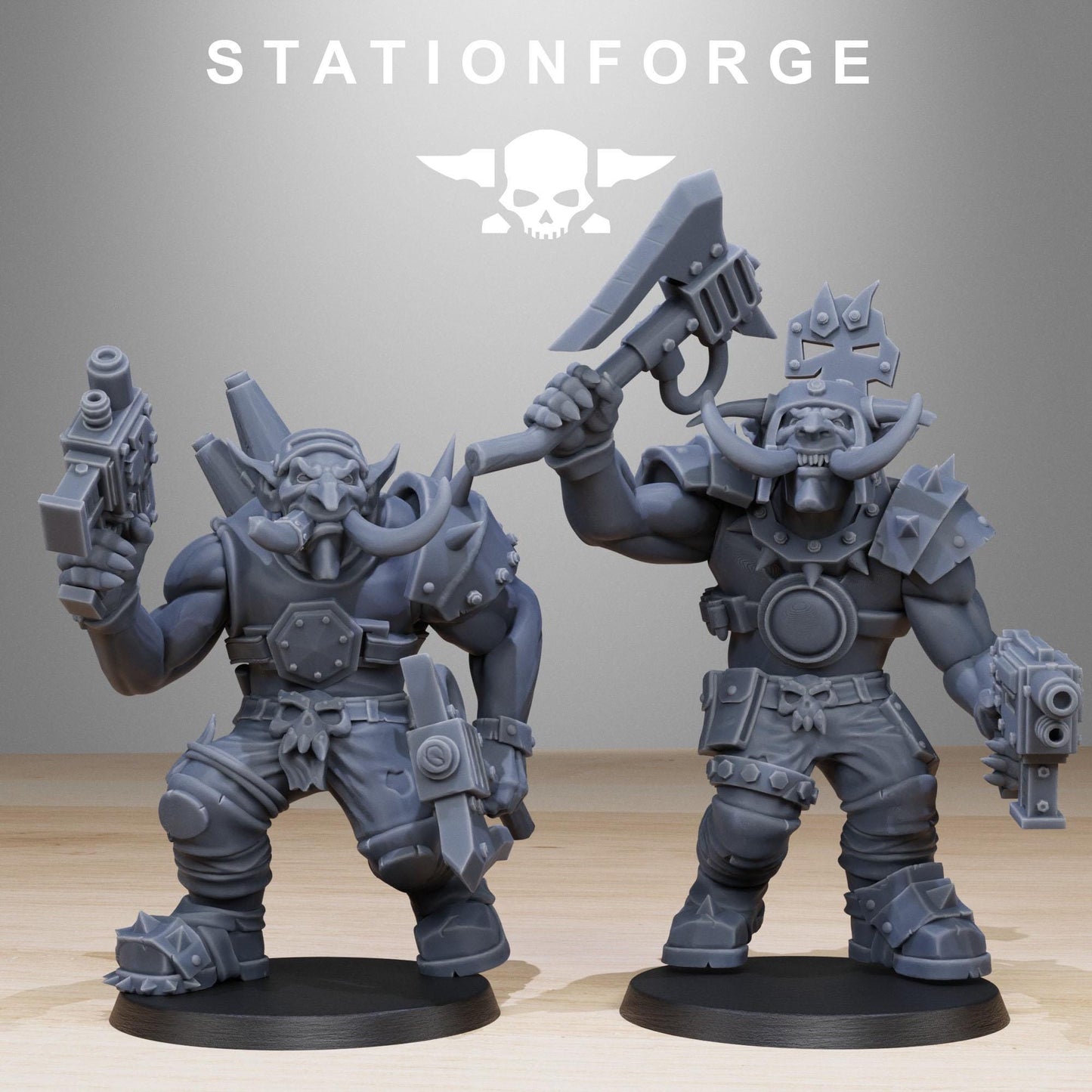 Station Forge Orkaz_trolls_ 3d printed proxie Wargames