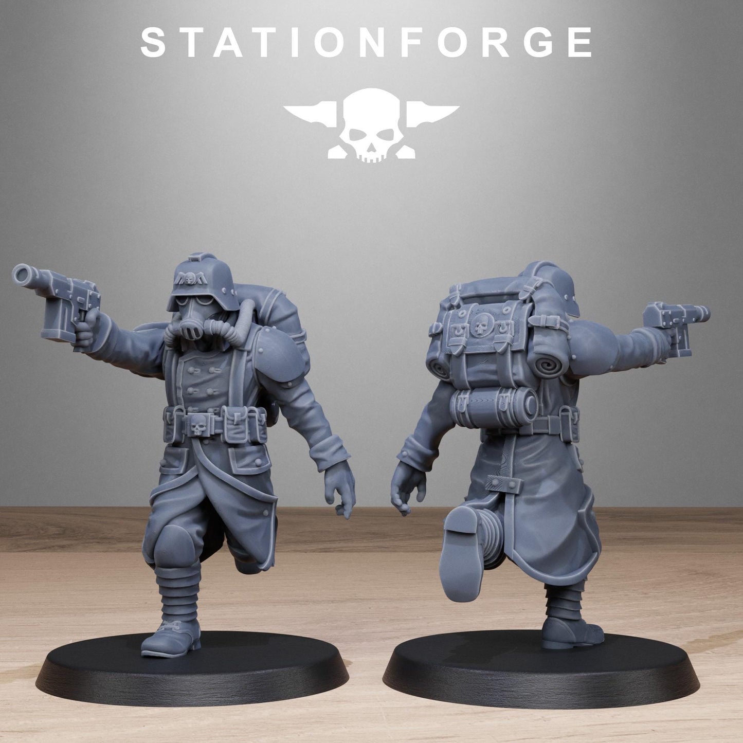 Station Forge GrimGuard_Rocketers 3d printed proxie Wargames