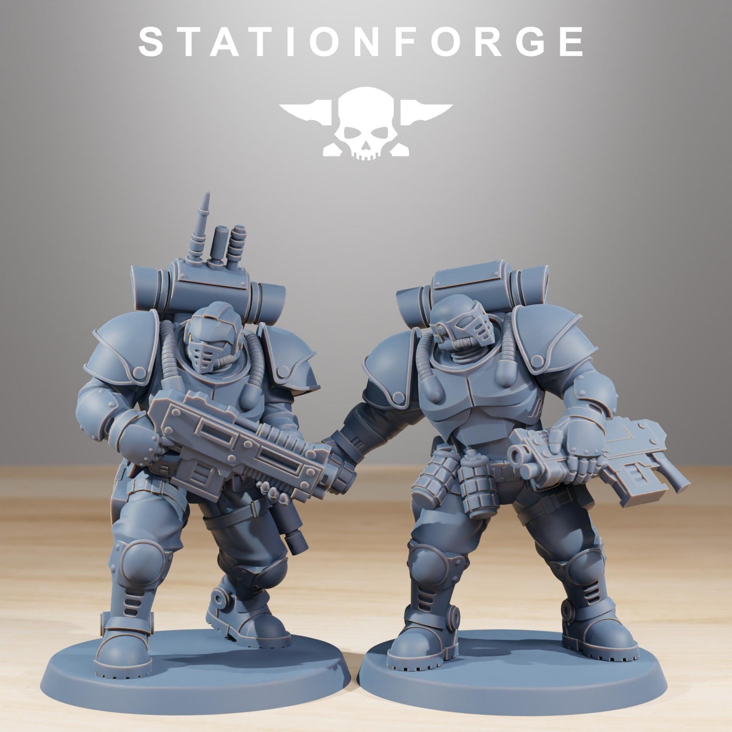 Station Forge Socratis Light Infantry unit 3d printed proxie Wargames / Marines