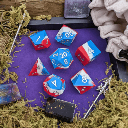 Heroism | Red and Blue Silicone Dice Set