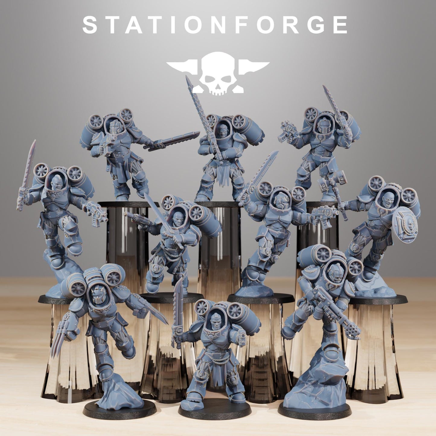 Station Forge Socratis Deviators unit 3d printed proxie Wargames / Marines