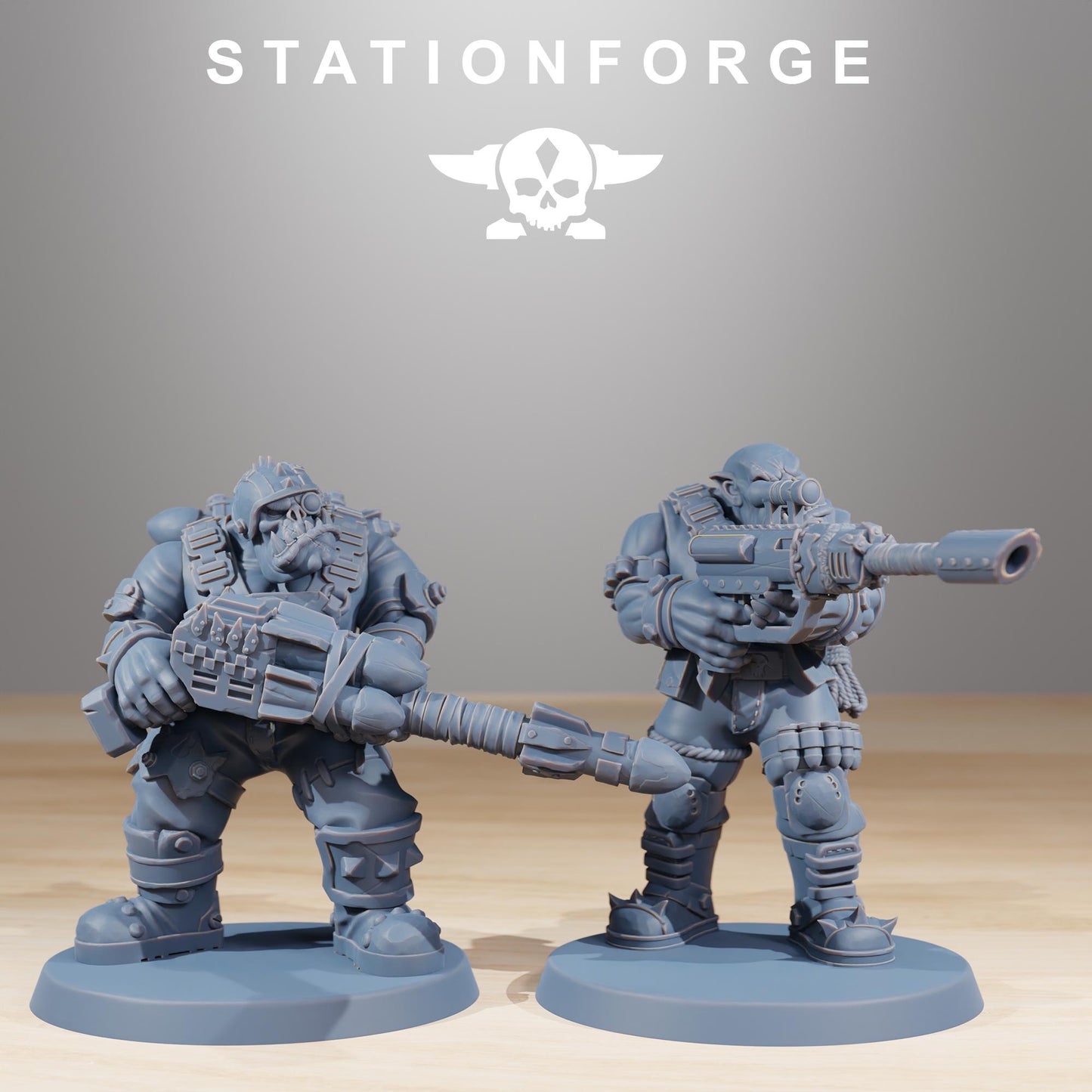 Station Forge Orkaz_Skillers_ 3d printed proxie Wargames