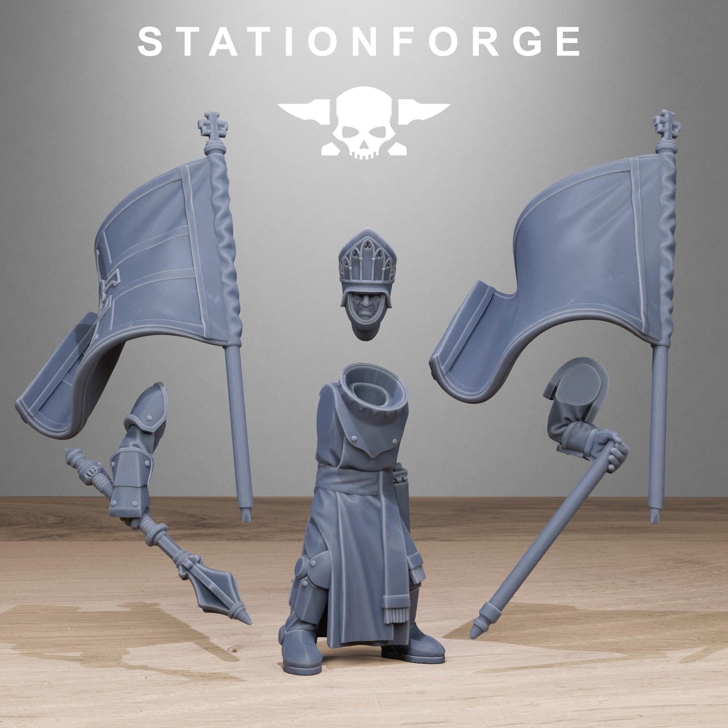 Station Forge RoyalGuard Enforces 3d printed proxie Wargames