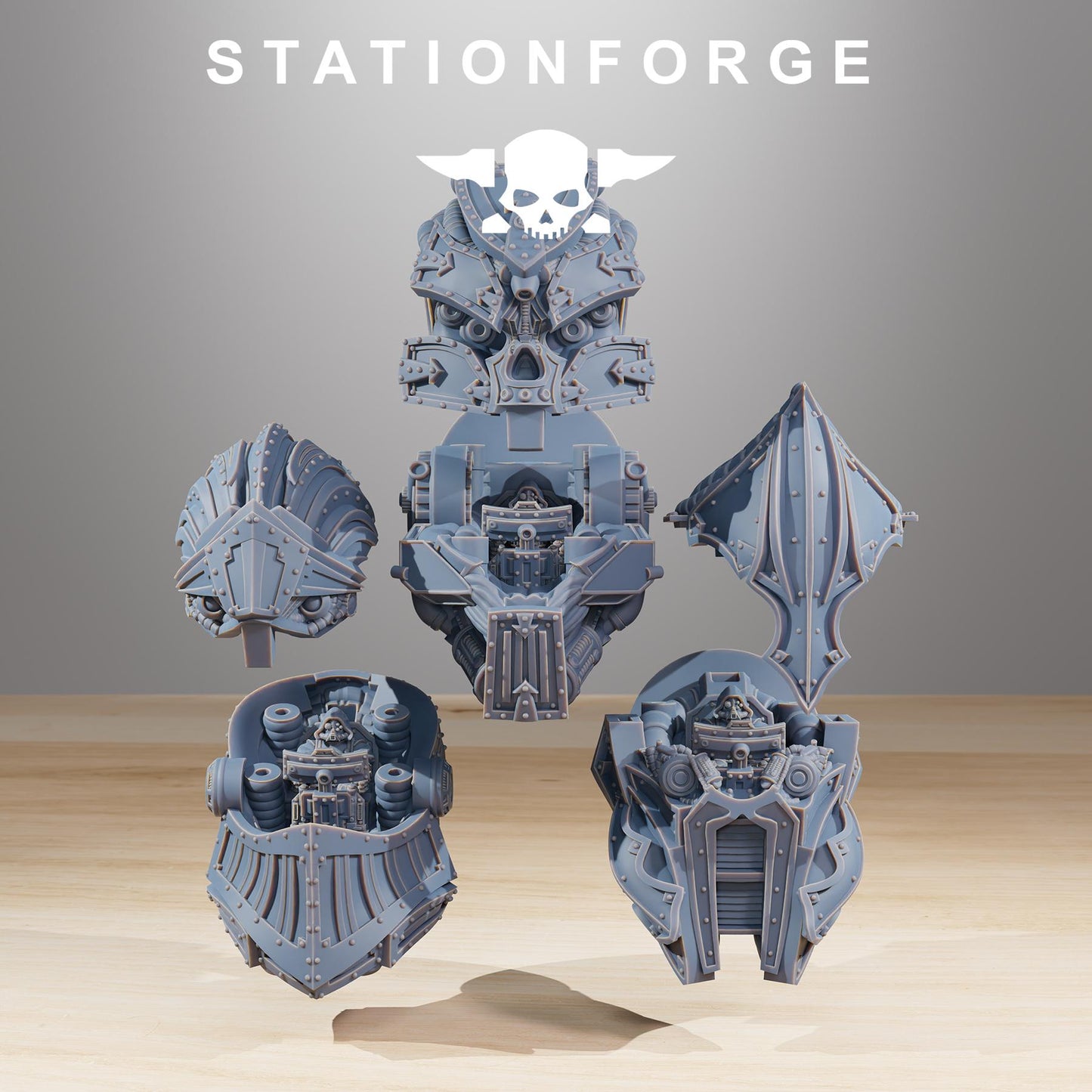 Scavenger Trident Massive 60cm tall big boy  printed in resin and sent in parts