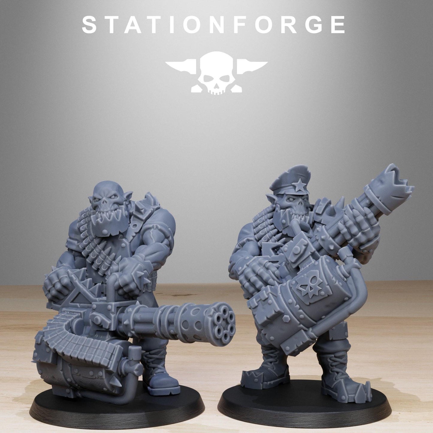 Station Forge Orkaz Team Fighters 3d printed proxie Wargames