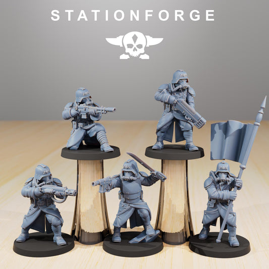 Station Forge GrimGuard Command Force Squad 3d printed proxie Wargames