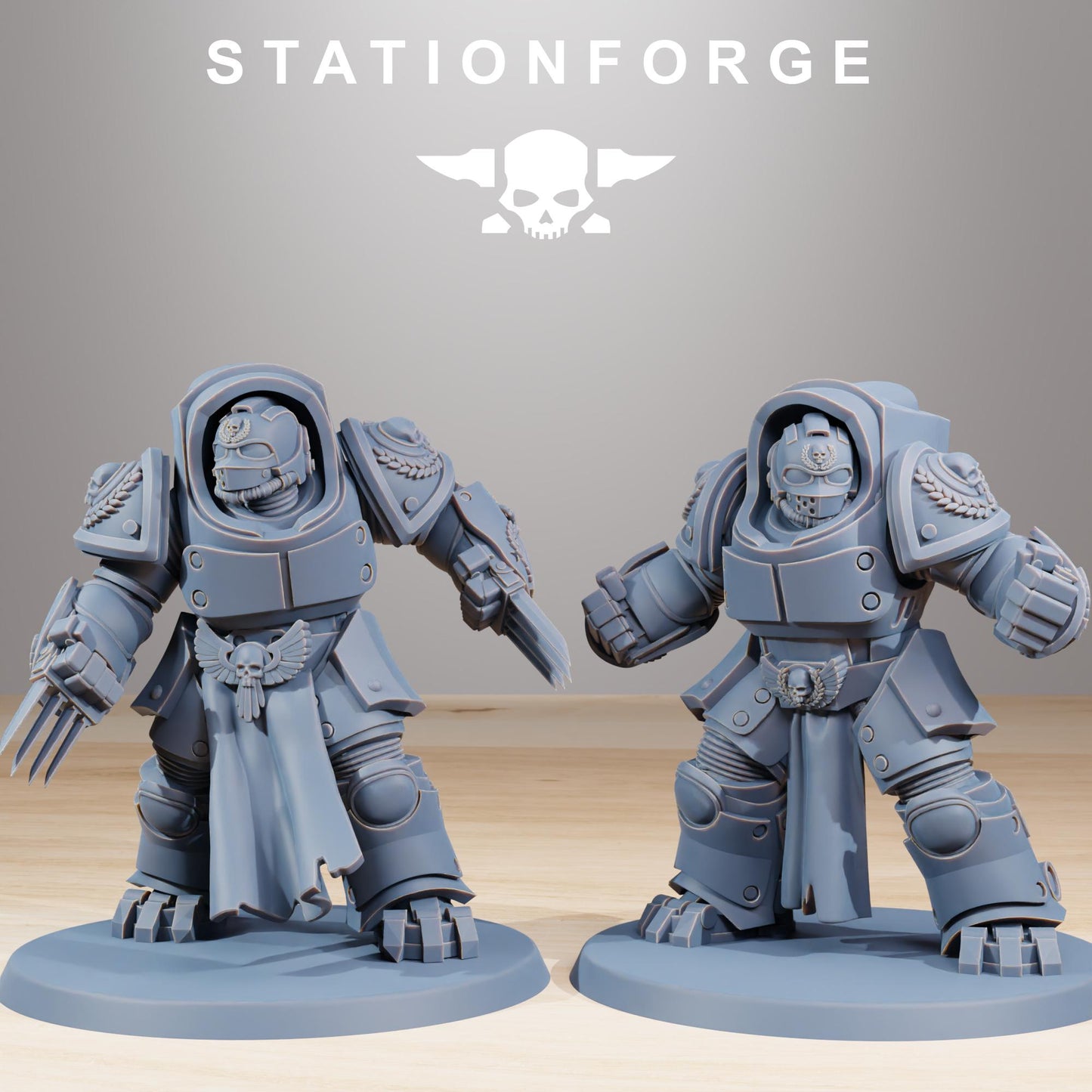 Station Forge Socratis Vanguard Melee unit 3d printed proxie Wargames / Marines