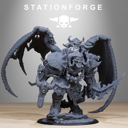 Station Forge Corrupted_Demon 80mm base Proxy minitures Tabletop RPG Wargaming