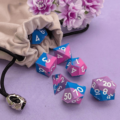 Charm | Blue and Pink Silicone Dice Set