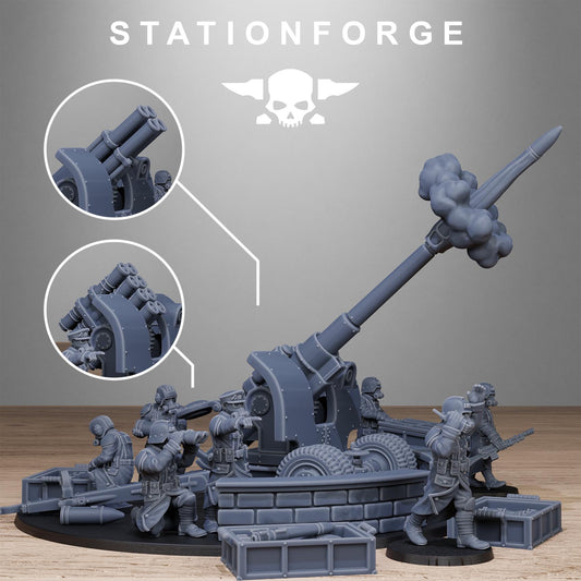 Station Forge GrimGuard Light Artillery  3d printed proxie Wargames