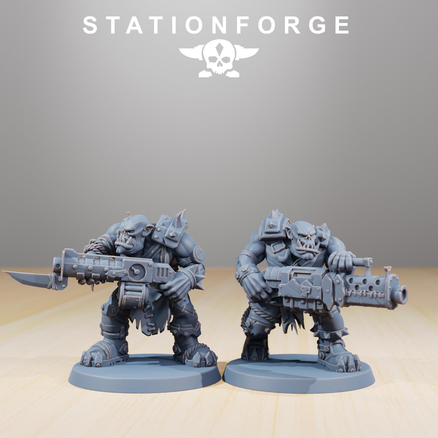 Station Forge Orkaz Strappaz 3d printed proxie Wargames minitures rpg