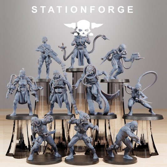 Station Forge GrimCorp Bounty Hunters 3d printed proxie Wargames