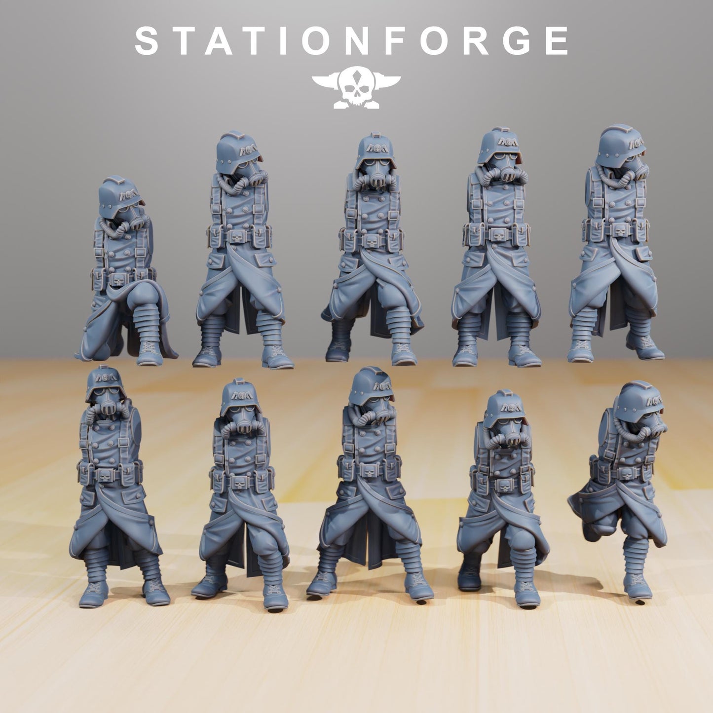 Station Forge GrimGuard Infantry Builder Kit 3d printed proxie Wargames