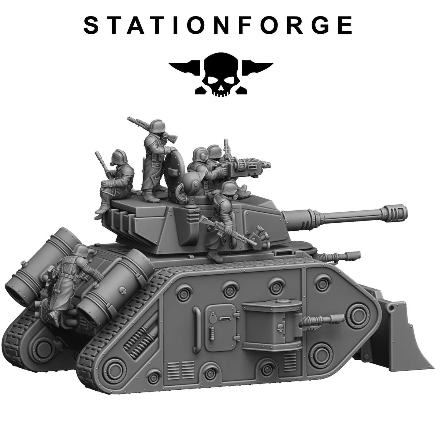 Station Forge GrimGuard Battle Tank 2.0  3d printed proxie Wargames
