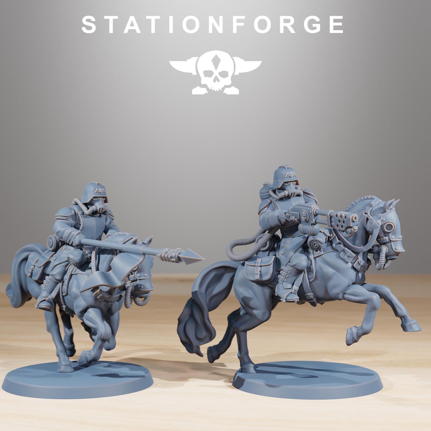Station Forge GrimGuard Cavalry 3d printed proxie Wargames