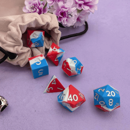 Heroism | Red and Blue Silicone Dice Set