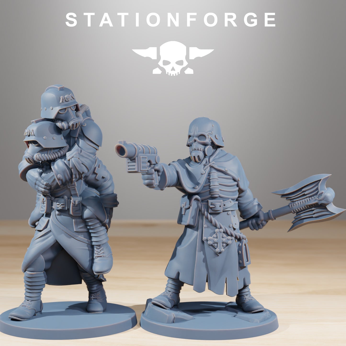 11 x GrimGuard Casualties Designed by Station Forge