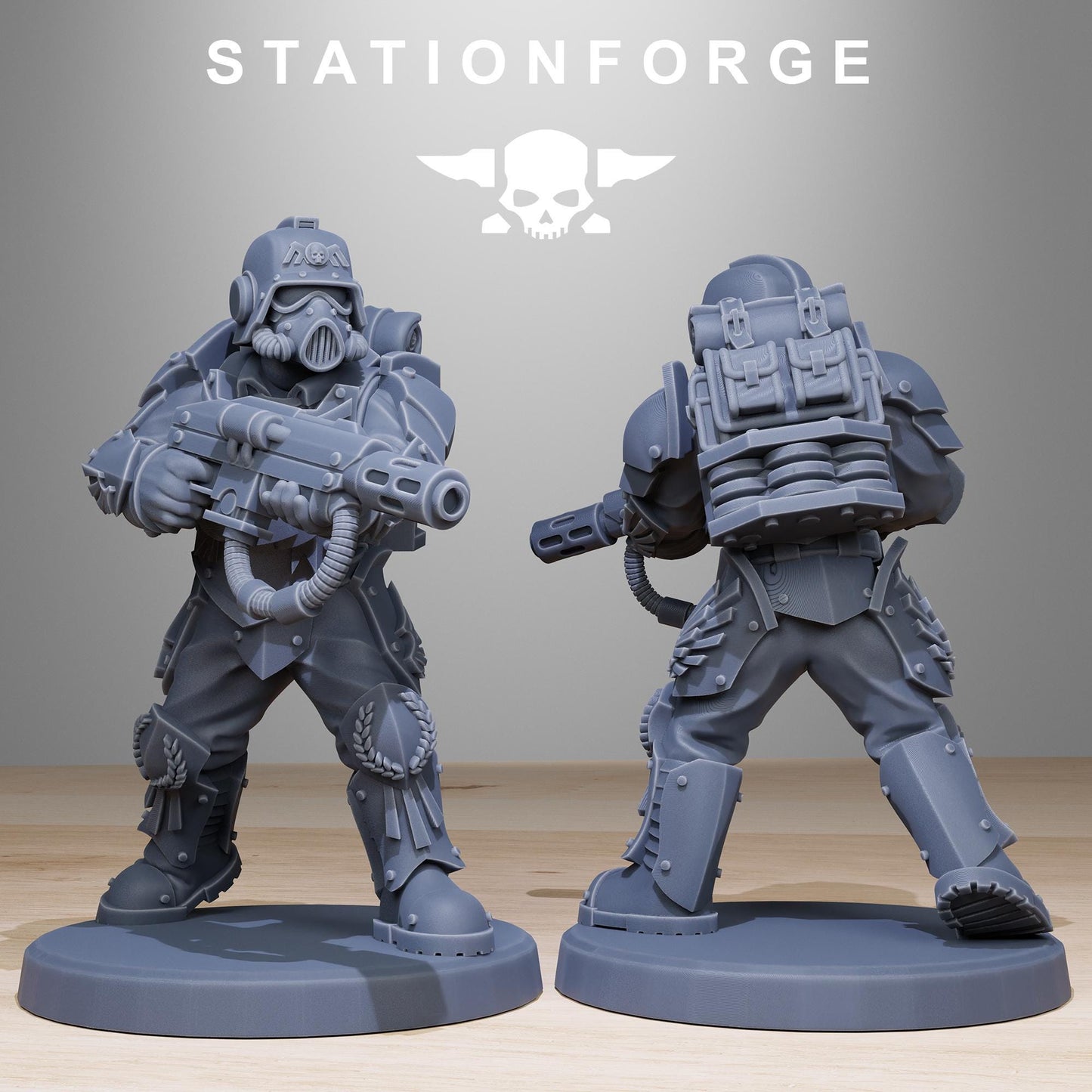 Station Forge GrimGuard_Elites 3d printed proxie Wargames